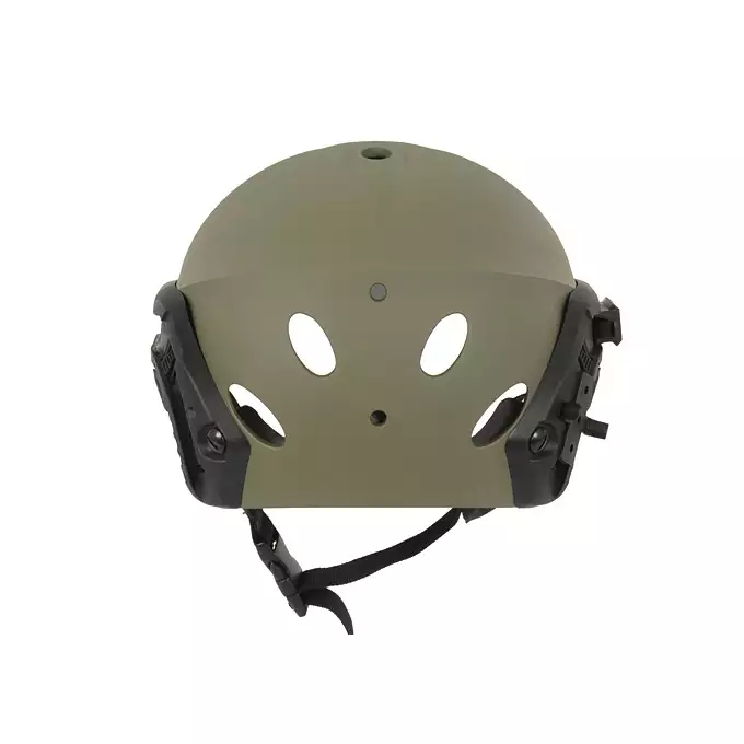 [Zestaw] Taktyczny kask Special Force - Ranger Green [FMA] + Stalowa maska ochronna V.1 - Olive/Skull [WOSPORT]