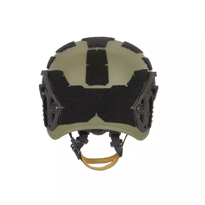 [Zestaw] Hełm Spec-Ops nowej generacji - Ranger Green [FMA] + Stalowa maska ochronna V.1 - Olive/Skull [WOSPORT]