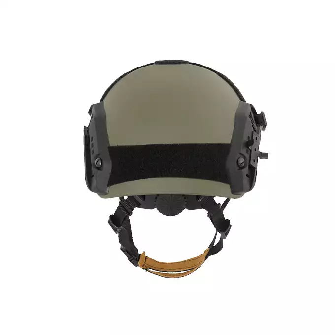 [Zestaw] Replika hełmu FAST Maritime (Rozmiar M) - Ranger Green [FMA] + Stalowa maska ochronna V.1 - Olive/Skull [WOSPORT]