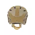 [Zestaw] Kask Spec-Ops nowej generacji - Tan [FMA] + Stalowa maska ochronna V.1 - Coyote/Camo [WOSPORT]