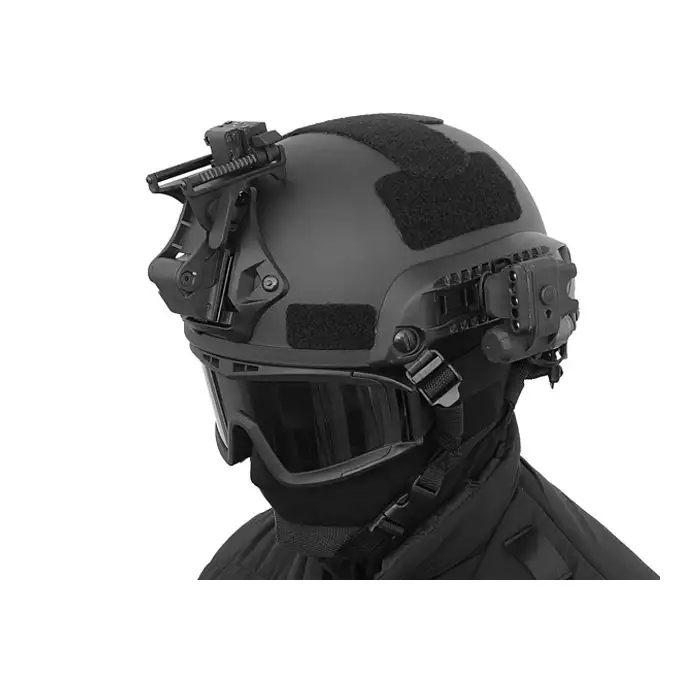 [Zestaw] Ultra lekka replika hełmu Spec-Ops MICH Mid-Cut - Olive [8FIELDS] + Stalowa maska ochronna V.1 - Olive/Skull [WOSPORT]