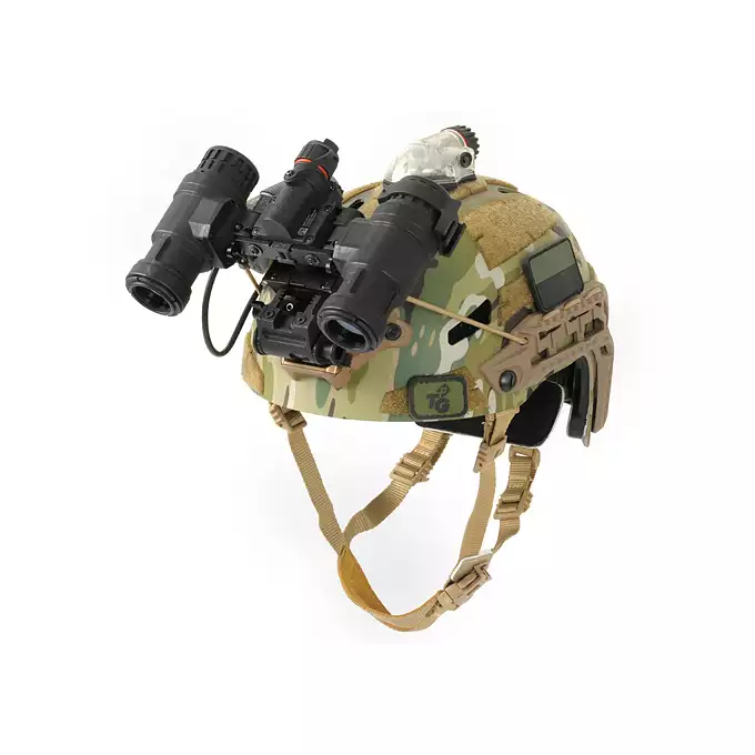 [Zestaw] Kask Spec-Ops nowej generacji - Tan [FMA] + Stalowa maska ochronna V.1 - Coyote/Camo [WOSPORT]