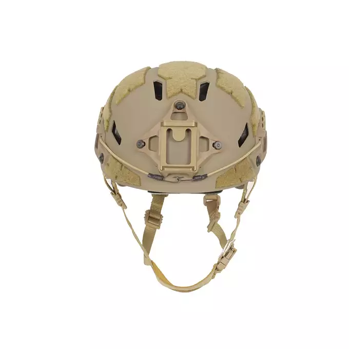 [Zestaw] Kask Spec-Ops nowej generacji - Tan [FMA] + Stalowa maska ochronna V.1 - Coyote/Camo [WOSPORT]
