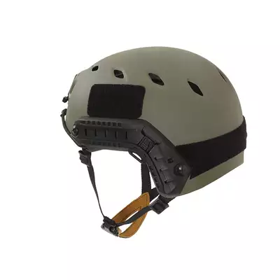 [Zestaw] Replika hełmu FAST BJ (Rozmiar L) - Ranger Green [FMA] + Stalowa maska ochronna V.1 - Olive/Skull [WOSPORT]