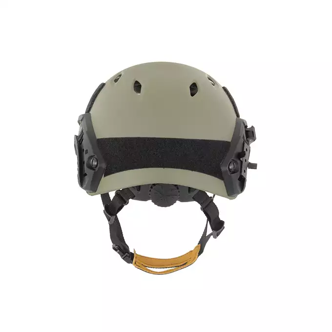 [Zestaw] Replika hełmu FAST BJ (Rozmiar L) - Ranger Green [FMA] + Stalowa maska ochronna V.1 - Olive/Skull [WOSPORT]