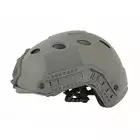 [Zestaw] Replika kasku FAST PJ - Foliage [EM] + Stalowa maska ochronna V.1 - Olive/Skull [WOSPORT]