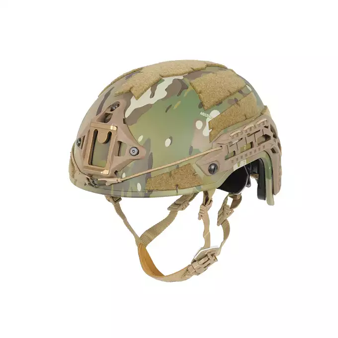 [Set] Next-generation Spec-Ops ballistic helmet replica - Multicamo [FMA] + Steel Protective Half Face Mask V.1 - Coyote/Camo [WOSPORT]