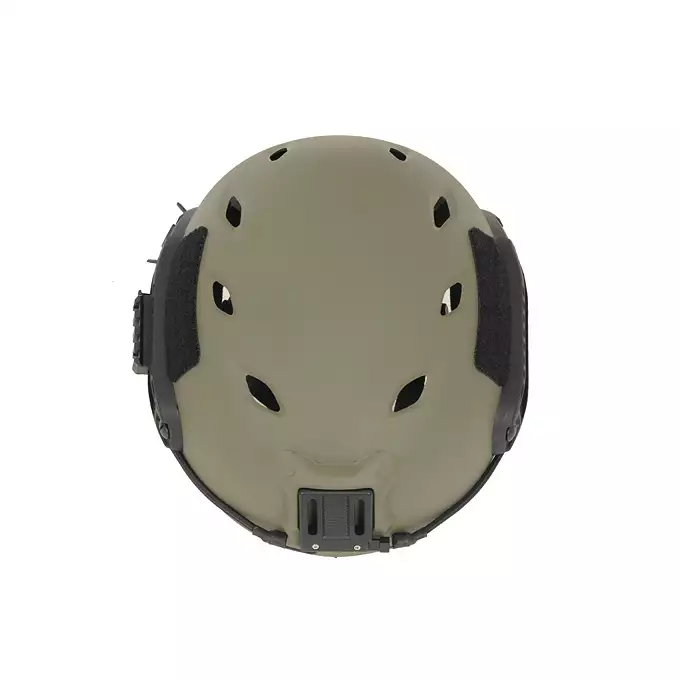[Zestaw] Replika hełmu FAST BJ (Rozmiar L) - Ranger Green [FMA] + Stalowa maska ochronna V.1 - Olive/Skull [WOSPORT]
