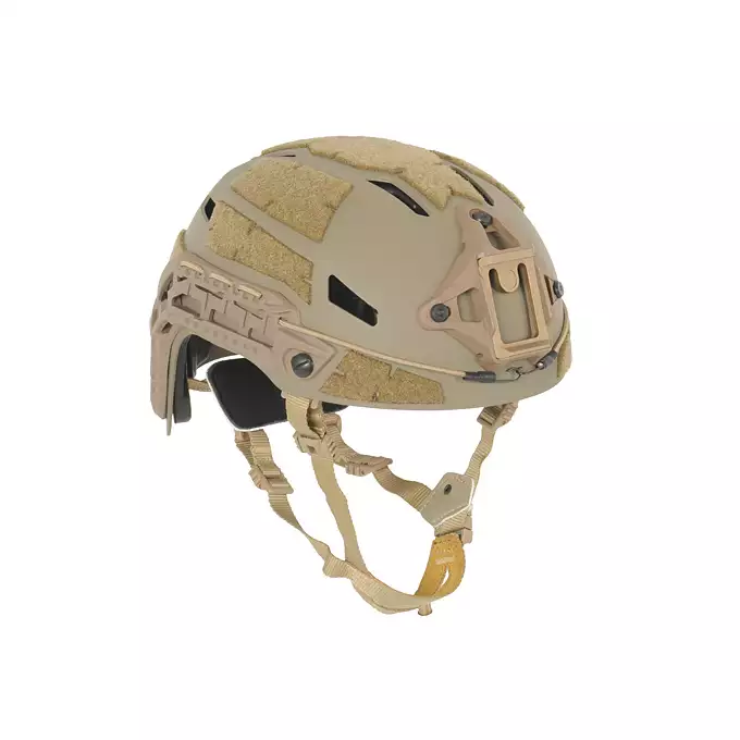 [Zestaw] Kask Spec-Ops nowej generacji - Tan [FMA] + Stalowa maska ochronna V.1 - Coyote/Camo [WOSPORT]