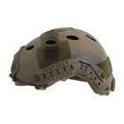 [Zestaw] Replika kasku FAST PJ z szybką regulacją - Navy Seal [EM] + Stalowa maska ochronna V.1 - Coyote/Camo [WOSPORT]