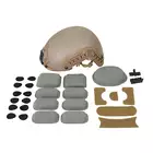 [Zestaw] Replika hełmu FAST Maritime (Rozmiar L/XL) - Dark Earth [FMA] + Stalowa maska ochronna V.1 - Coyote/Camo [WOSPORT]