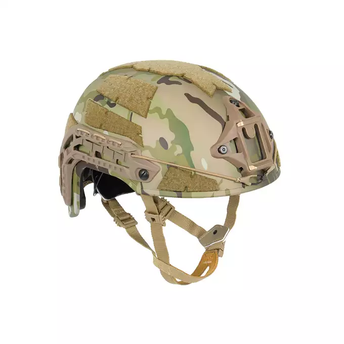 [Set] Next-generation Spec-Ops ballistic helmet replica - Multicamo [FMA] + Steel Protective Half Face Mask V.1 - Coyote/Camo [WOSPORT]