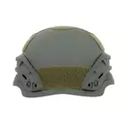[Zestaw] Ultra lekka replika hełmu Spec-Ops MICH Mid-Cut - Olive [8FIELDS] + Stalowa maska ochronna V.1 - Olive/Skull [WOSPORT]