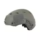 [Zestaw] Replika kasku FAST BJ - Foliage [EM] + Stalowa maska ochronna V.1 - Olive/Skull [WOSPORT]