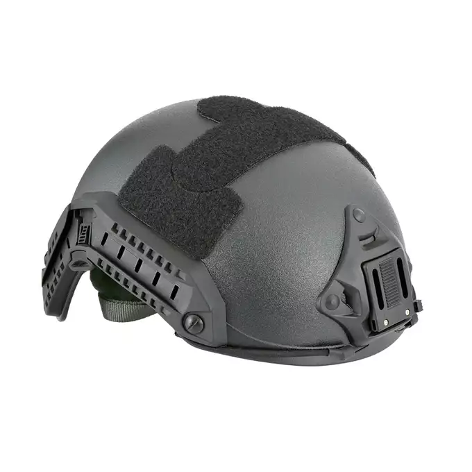 [Zestaw] Replika hełmu FAST Maritime (Rozmiar L/XL) - Czarny [FMA] + Stalowa maska ochronna V.1 - Black/Skull [WOSPORT]