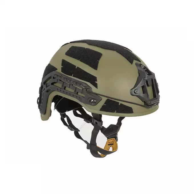 [Zestaw] Hełm Spec-Ops nowej generacji - Ranger Green [FMA] + Stalowa maska ochronna V.1 - Olive/Skull [WOSPORT]