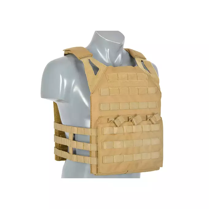 [Zestaw] Jump Plate Carrier V2 (Duży Rozmiar) - Coyote [8FIELDS] + Osłona podbrzusza do kamizelki - Coyote [8FIELDS]
