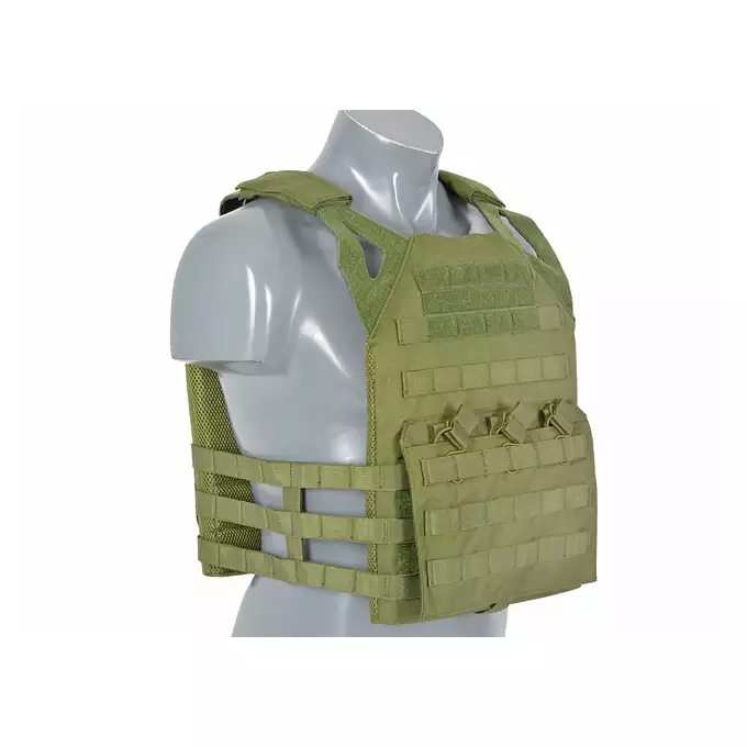 [Zestaw] Jump Plate Carrier V2 (Duży Rozmiar) - Olive [8FIELDS] + Osłona podbrzusza do kamizelki - Olive [8FIELDS]