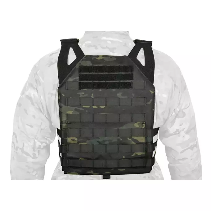 [Zestaw] Jump Plate Carrier V2 (Duży Rozmiar) - MB [8FIELDS] + Osłona podbrzusza do kamizelki - Multicam Black [8FIELDS]