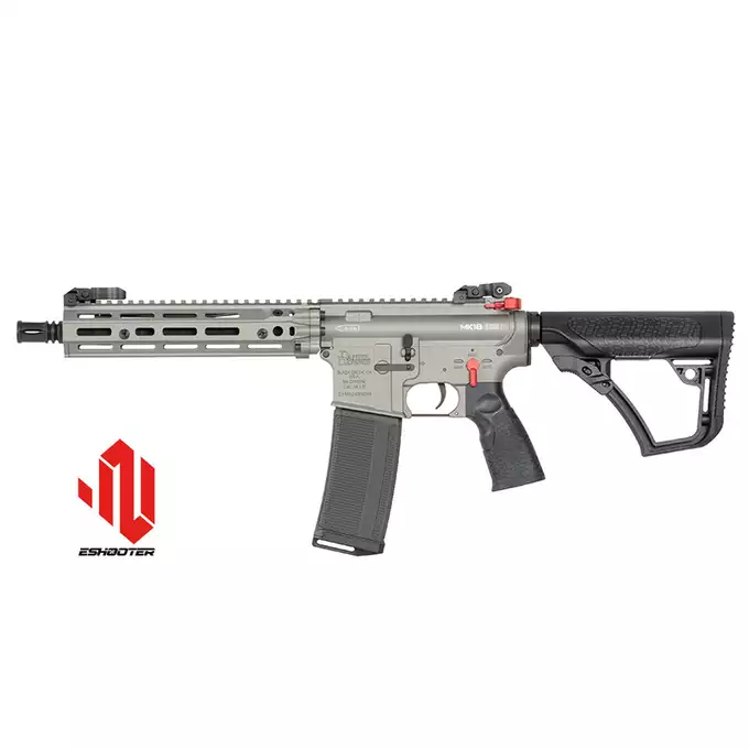 [Zestaw] Replika Daniel Defense MK18 RIII 10.3" Eshooter ETU - Grey [EMG] + Magazynek Lancer L5 AWM 5.56 na 190 Kulek do M4/AR15 [EMG]