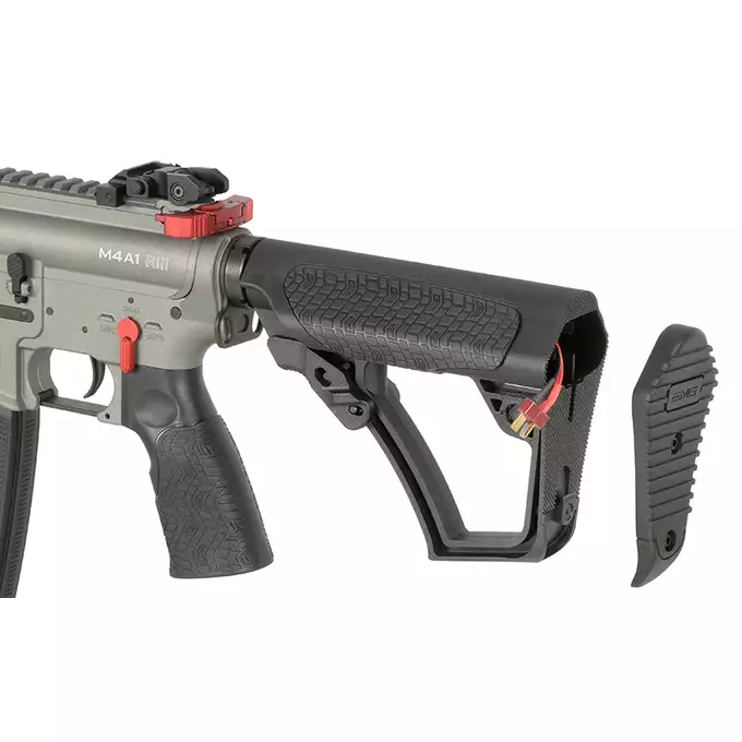 [Zestaw] Replika Daniel Defense M4A1 RIII 14.5" Eshooter ETU - Grey [EMG] + Magazynek Lancer L5 AWM 5.56 na 190 Kulek do M4/AR15 [EMG]