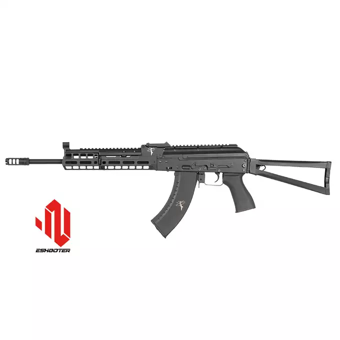[Zestaw] Replika Karabinka Rifle Dynamics RD-701 Eshooter ETU [EMG] + Magazynek mid-cap na 150 kulek do serii AKM - black [CYMA]