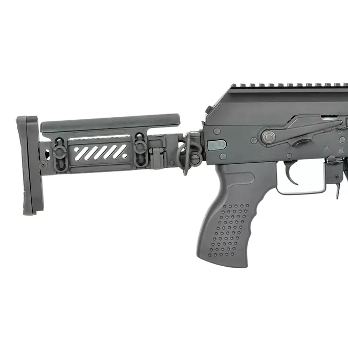[Zestaw] CM.113 Replika Karabinka taktycznego AK47/AKM Eshooter ETU [CYMA] + Magazynek mid-cap na 150 kulek do serii AKM - black [CYMA]