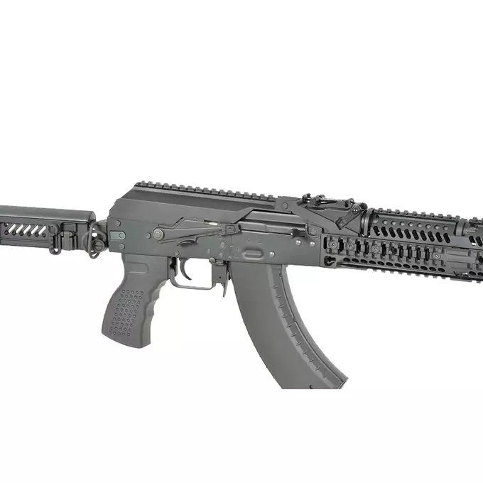 [Zestaw] CM.113 Replika Karabinka taktycznego AK47/AKM Eshooter ETU [CYMA] + Magazynek mid-cap na 150 kulek do serii AKM - black [CYMA]
