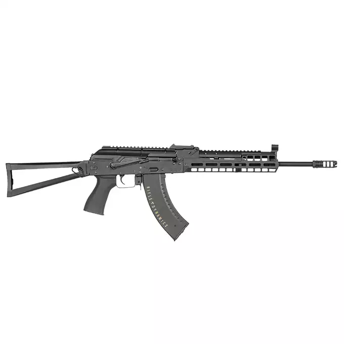 [Zestaw] Replika Karabinka Rifle Dynamics RD-701 Eshooter ETU [EMG] + Magazynek mid-cap na 150 kulek do serii AKM - black [CYMA]