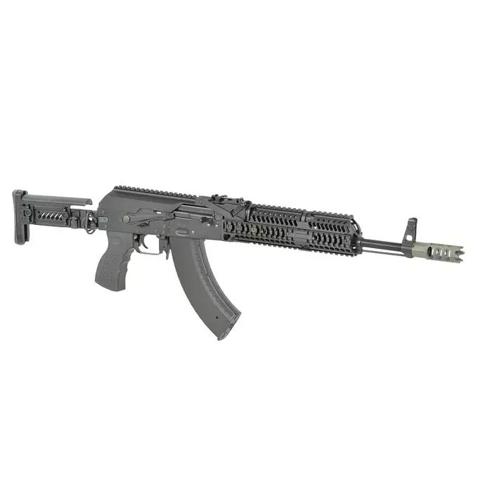 [Zestaw] CM.113 Replika Karabinka taktycznego AK47/AKM Eshooter ETU [CYMA] + Magazynek mid-cap na 150 kulek do serii AKM - black [CYMA]