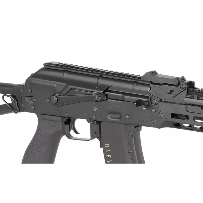 [Zestaw] Replika Karabinka Rifle Dynamics RD-701 Eshooter ETU [EMG] + Magazynek mid-cap na 150 kulek do serii AKM - black [CYMA]