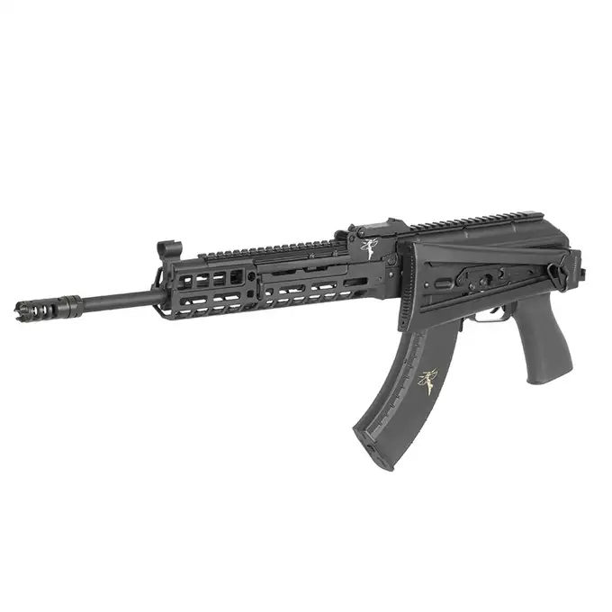[Zestaw] Replika Karabinka Rifle Dynamics RD-701 Eshooter ETU [EMG] + Magazynek mid-cap na 150 kulek do serii AKM - black [CYMA]