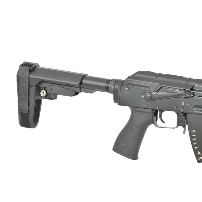 [Zestaw] Replika Karabinka Rifle Dynamics RD-704P Eshooter ETU [EMG] + Magazynek mid-cap na 150 kulek do serii AKM - black [CYMA]