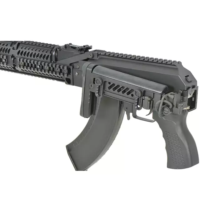 [Zestaw] CM.113 Replika Karabinka taktycznego AK47/AKM Eshooter ETU [CYMA] + Magazynek mid-cap na 150 kulek do serii AKM - black [CYMA]