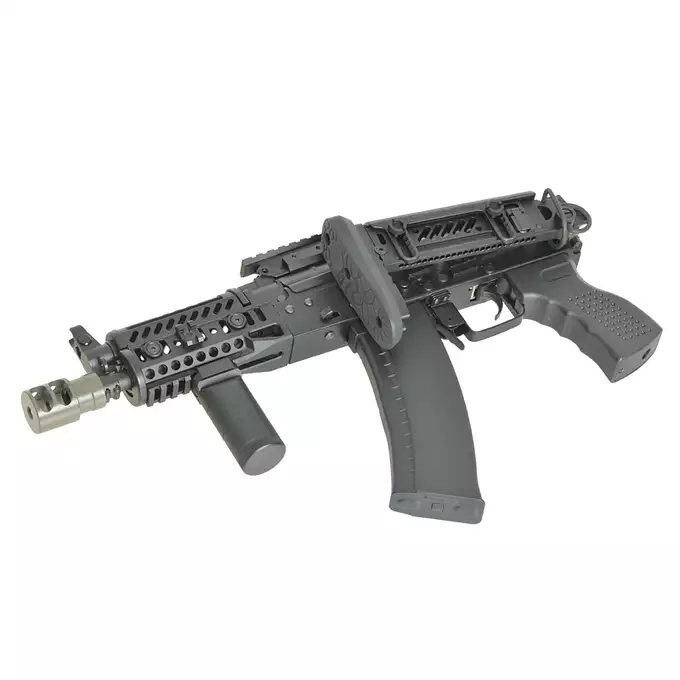 [Zestaw] CM.113B Replika Karabinka AKS-74U Tactical Eshooter ETU [CYMA] + Magazynek Mid-Cap do AK74/AK-105 [CYMA]