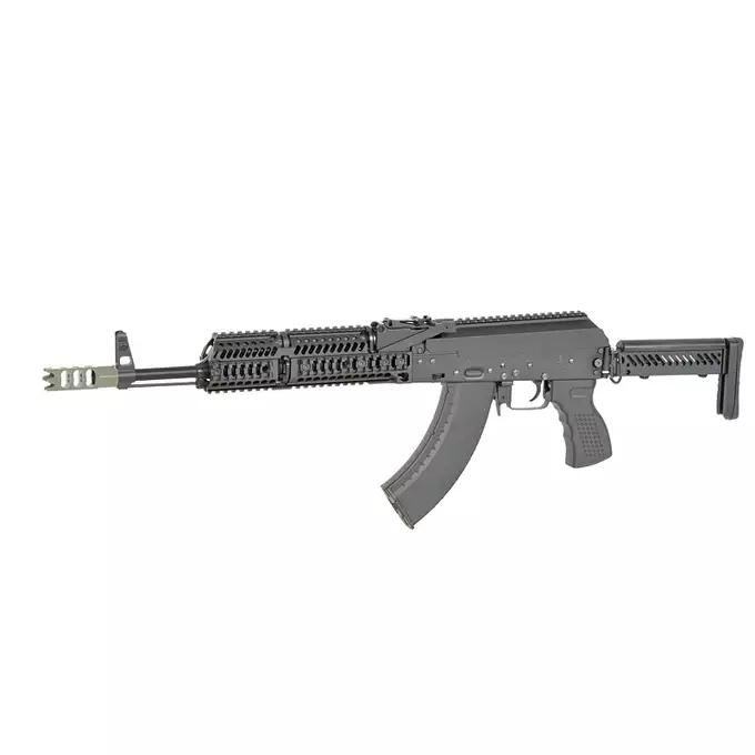 [Zestaw] CM.113 Replika Karabinka taktycznego AK47/AKM Eshooter ETU [CYMA] + Magazynek mid-cap na 150 kulek do serii AKM - black [CYMA]