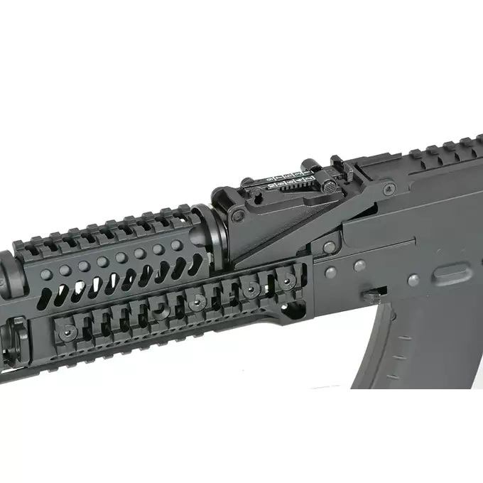 [Zestaw] CM.113 Replika Karabinka taktycznego AK47/AKM Eshooter ETU [CYMA] + Magazynek mid-cap na 150 kulek do serii AKM - black [CYMA]