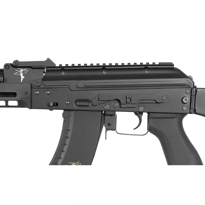 [Zestaw] Replika Karabinka Rifle Dynamics RD-701 Eshooter ETU [EMG] + Magazynek mid-cap na 150 kulek do serii AKM - black [CYMA]