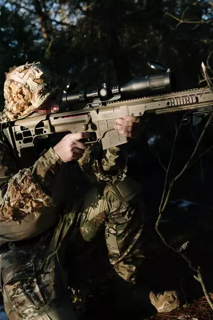 Barrett M98B MRAD Full Metal Airsoft Spring Rifle - Tan [6mmProshop]