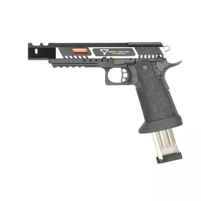 [Zestaw] R601-3-Y Alpha Race - Black [Army Armament] + Długi magazynek do modeli Hi-Capa R501/R603/R604 - Silver [Army Armament]