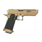 [Zestaw] Replika pistoletu 3355 z systemem Gas Blowback (GBB) - Desert [Golden Eagle] + Konwersja HPA do Pistoletów Hi-Capa na Magazynki M4/AR15 [Army Armament]