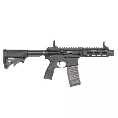 [Zestaw] Replika gazowa karabinka Daniel Defense DDM4PDW - Black [EMG] + Adapter P30 HPA MWS do Magazynków M4/AR15 [Army Armament]