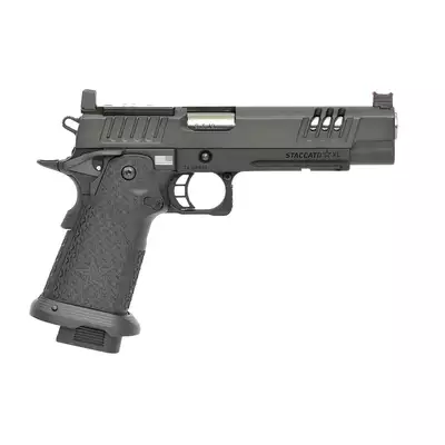 [Zestaw] Licencjonowana Replika pistoletu STACCATO 2011 XL - Black [EMG] + Konwersja HPA do Pistoletów Hi-Capa na Magazynki M4/AR15 [Army Armament]