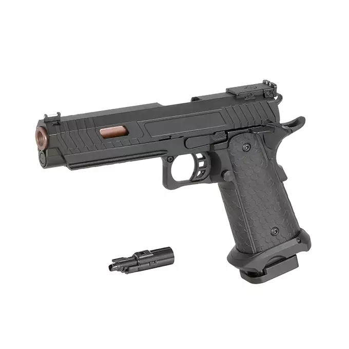 [Zestaw] Pistolet Airsoftowy 789 GBB [Double Bell] + Konwersja HPA do Pistoletów Hi-Capa na Magazynki M4/AR15 [Army Armament]