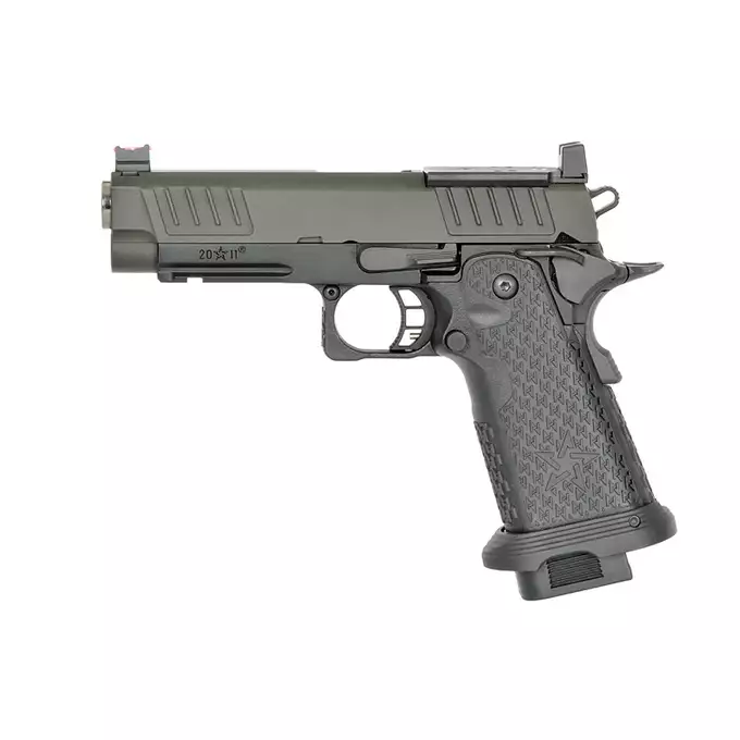 [Zestaw] Replika Pistoletu Staccato 2011 P Licencjonowany przez EMG - Black [6MMPROSHOP] + Konwersja HPA do Pistoletów Hi-Capa na Magazynki M4/AR15 [Army Armament]