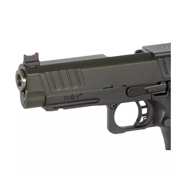 [Zestaw] Replika Pistoletu Staccato 2011 P Licencjonowany Przez EMG (Upgrade Version) [6mmProShop] + Magazynek na Green Gaz do R501/R603/R604 [Army Armament]