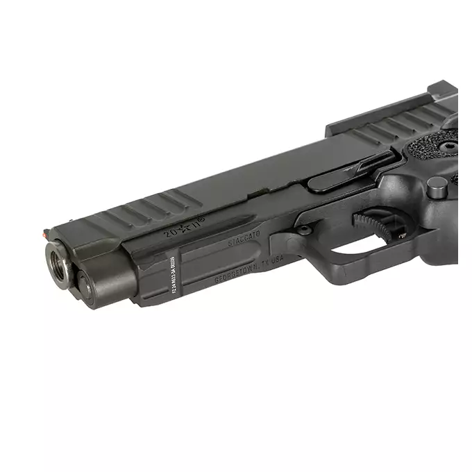[Zestaw] Replika Pistoletu Staccato 2011 P Licencjonowany Przez EMG (Upgrade Version) [6mmProShop] + Magazynek na Green Gaz do R501/R603/R604 [Army Armament]