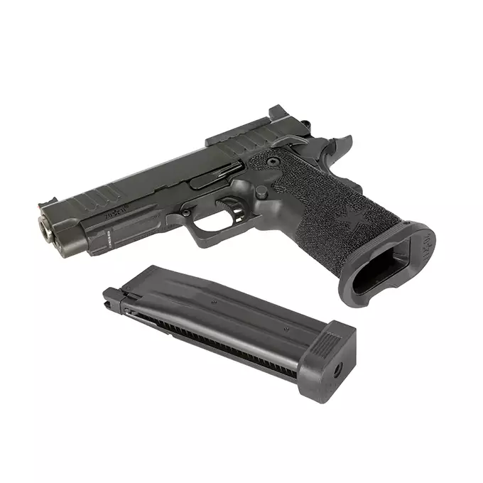 [Zestaw] Replika Pistoletu Staccato 2011 P Licencjonowany Przez EMG (Upgrade Version) [6mmProShop] + Magazynek na Green Gaz do R501/R603/R604 [Army Armament]