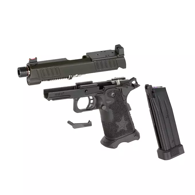 [Zestaw] Replika pistoletu STACCATO 2011 C2 Licencjonowane przez EMG (Upgrade Version) [6mmProShop] + Magazynek na Green Gaz do R501/R603/R604 [Army Armament]