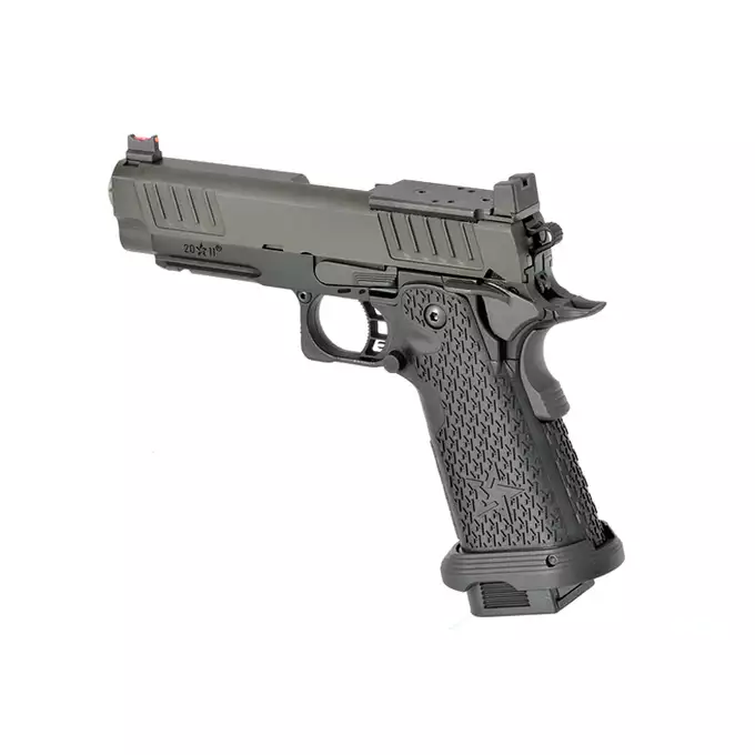 [Zestaw] Replika Pistoletu Staccato 2011 P Licencjonowany przez EMG - Black [6mmProShop] + Magazynek na Green Gaz do R501/R603/R604 [Army Armament]